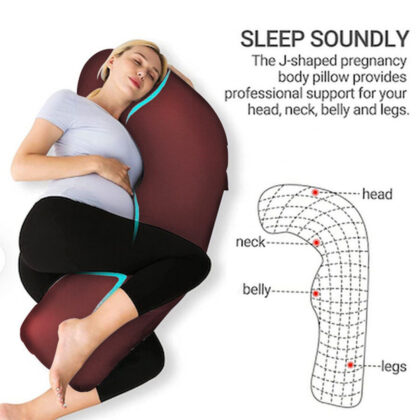 J SHAPED MATERNITY FULL BODY PILLOW